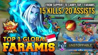 Top 1 Faramis From Support To Carry - Top 1 Global Faramis 「Łōrd」忍Kaige - Mobile Legends