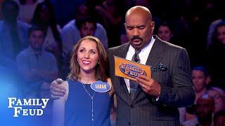 WOW! Sarah gets ZERO... then ZERO... then BOOM! | Family Feud