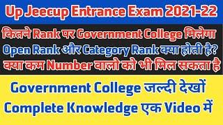 up polytechnic 2021| कितने marks पर government college और top branch मिल जायेगी | jeecup cutoff mark