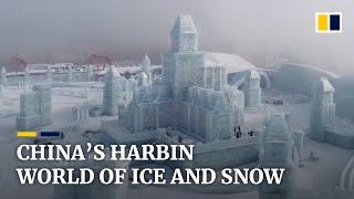 Stunning ice and snow sculptures emerge at China’s Harbin festival