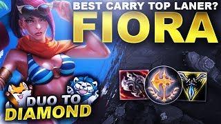 BEST CARRY TOP LANER? FIORA! - Duo to Diamond | League of Legends