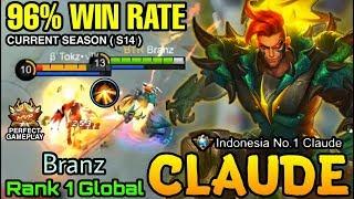 Claude 96% Win Rate S14 - Top 1 Global Claude Branz - Mobile Legends