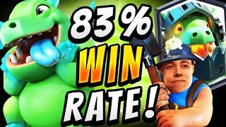 83% WIN RATE! STRONGEST LAVA MINER CONTROL DECK! — Clash Royale