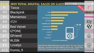 [TOP 10] Ranking for Girl Group Digital Based on Official Gaon Chart (2016 - 2019)