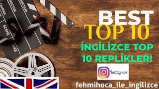 İngilizce Top 10 Replikler!| Best Top 10 Catchwords! | IMDb Top 10