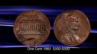 Top 10 Lincoln Penny Varieties from the 1980's Worth Money