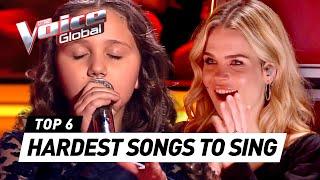 HARDEST SONGS TO SING in The Voice Kids