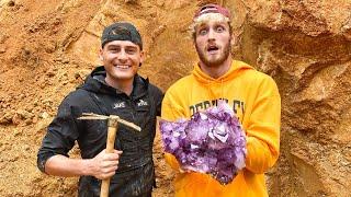 Logan Paul Finds Super Rare $100,000 Amethyst Crystal! (Unbelievable Find)