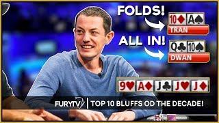 TOP 10 BEST POKER BLUFFS OF THE DECADE 2010 2020