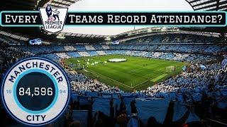 Ranking EVERY Premier League Teams Record Attendance