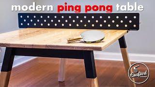 Building A Modern PING PONG TABLE (It's Also A Dining Table) 