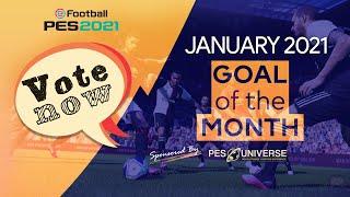 [TTB] PES 2021 GOAL OF THE MONTH | TOP 5 AND MORE FOR JANUARY 2021 | VOTE FOR YOUR WINNER NOW!