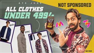 MY TOP 10 STYLISH & VERSATILE PICKS FROM MYNTRA EORS UNDER 499/- | End Of Reason Sale Special