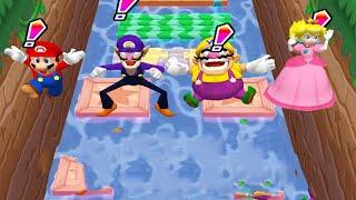 Mario Party 6 - Minigames - Mario vs Waluigi vs Wario vs Peach (Master Cpu)