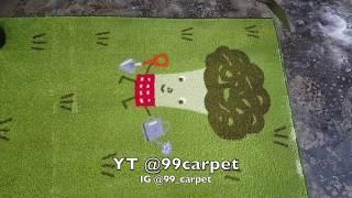 washing a TREE carpet (#TeamTrees)