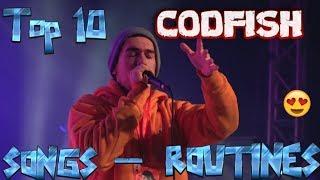 CODFISH - TOP 10 BEATBOX ROUTINES !  (SONGS ) 