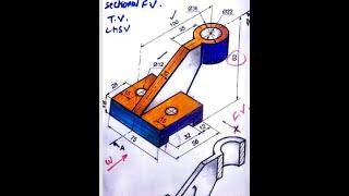 Sectional Orthographic Views: problem 4 draw sectional F.V.,top view, L.H.S.V...Prof. Sudhir Thakre