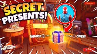 10 SECRET PRESENTS and ITEMS in Fortnite Winterfest!