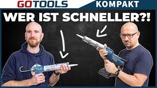 Duell der Kartuschenpressen | AKKU VS. mechanischer Betrieb | BOSCH GCG 18V-310 im Test