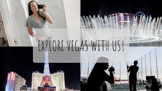 VEGAS VLOG | HOTEL ROOM TOUR + TOP GOLF + FOUNTAIN SHOW