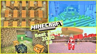 Minecraft PE - TOP 5 SEEDS to use in 2020 ! #1 - End Portal, Dungeons & More | 1.14