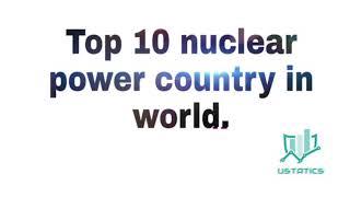 Top 10 nuclear power countries in world.