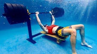 Trying to Bench 405 lbs Underwater | OT 28