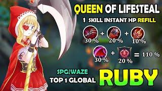 1 vs 5 No Problem Top 1 Global Ruby Gameplay  And New Build 2020 - Ruby Mobile Legends