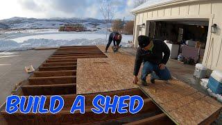 BUILD A SHED. The Floor  12x24