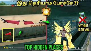 Freefire Top hidden place in தமிழ் || Don't Know this trick and Places || TBG YT