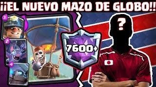 ¡¡ESTE JAPONES DESTROZA TOP PLAYERS CON EL MEJOR MAZO DE GLOBO PARA SUBIR COPAS!! - [CLASHTV]