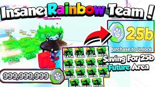 GETTING BEST RAINBOW PETS TO UNLOCK 25B AREA SOON!! - Roblox Pet Simulator X