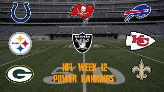 Top 10 NFL Power Rankings Week 12