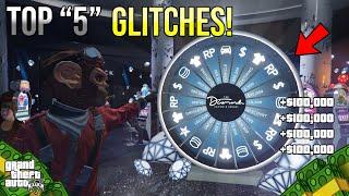 *TOP 5* Working Gta5 Online Glitches!! (Money,Godmode,breaches, & more)