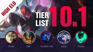 HIGH ELO SEASON 10 LoL Tier List Patch 10.1 by Mobalytics - League of Legends