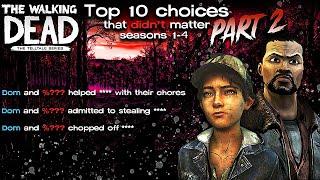 TOP 10 CHOICES THAT DON'T MATTER PART 2 - The Walking Dead