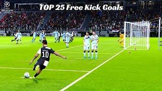 PES 2020 - Remake of Top 25 Free Kick Goals in 19/20 "first half of the season" | HD