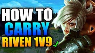 HOW TO CARRY WITH FULL AD RIVEN! (riven top guide) - League of Legends