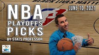 TOP NBA PICK JUNE 10 (BY STATS PROF: A 13-6 RECORD IN THE PLAYOFFS!!!)