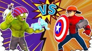 NickSpider Has Destroyed ZombieHulk By New Weapon | Scary Teacher 3D Squid Game