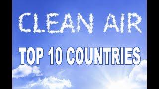 Top 10 Countries in the world with Clean Air