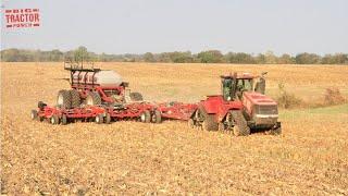 60ft CASE IH 500 Air Drill & 600 HP STEIGER 600 Quadtrac Tractor