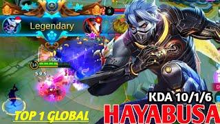 HAYABUSA GAMEPLAY FAST HAND BY TOP 1 GLOBAL HAYABUSA - MLBB