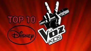 TOP 10 - Kids Sing Best "DISNEY" Songs in The Voice Kids