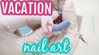 PINK VACATION NAIL ART | LIQUID CHROME NAILS | STEP BY STEP NAIL ART TUTORIAL