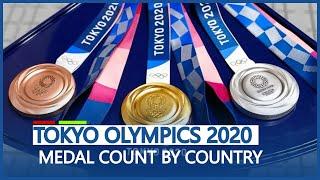 LIVE: Tokyo Olympics medals standing by country