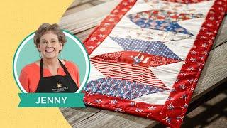 Make a "Making Waves" Quilt As You Go Table Runner with Jenny Doan of Missouri Star (Video Tutorial)