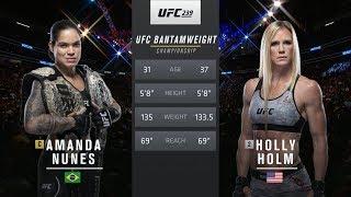 UFC 245 Free Fight: Amanda Nunes vs Holly Holm