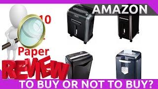 Top 10 Best Paper Shredders of 2020 You Can Buy On Amazon