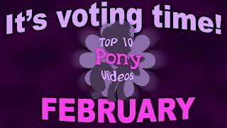 VOTING for The Top 10 Pony Videos of February!